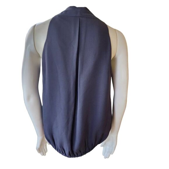Joie Naya Gray Silk Sleeveless Blouse (XS) - Picture 4 of 6